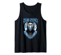 Sub-Zero Mortal Combat Merch Mirada Helada Camiseta sin Mangas