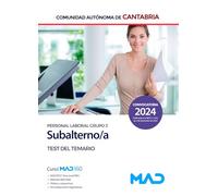 Subalterno/a de la Comunidad Autónoma de Cantabria (Personal Laboral Grupo 3). Test del Temario
