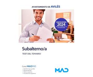 Subalterno/a del Ayuntamiento de Avilés. Test del temario