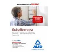 Subalterno/a del Ayuntamiento de Bilbao. Temario y test parte específica (Temas 9 a 15)