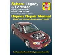 Subaru Legacy & Forester covering Legacy (2000-2009) & Forester (2000-2008), inc. Legacy Outback & Baja Haynes Repair Manual (USA): Legacy 2000 Thru ... Thru 2008 - Includes Legacy Outback and Baja