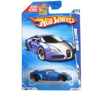 Subasta Hot Wheels 2010-160 Bugatti Veyron Azul Escala 1:64