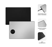 SUBBLIM - Alfombrilla con cargador Inalámbrico Mousepad Wireless Charger Aluminum Silver 10W