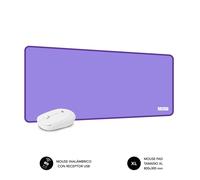 PACK SUBBLIM HARMONY MOUSEPAD XL + WIRELESS MOUSE PURPLE