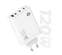 subblim cargador gan 120w charger usb c+c+c+a