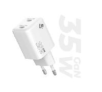 SUBBLIM CARGADOR GAN 35W CHARGER USB C+C SUBCHG-6G3520