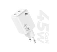 SUBBLIM - Cargador GaN 45W Doble USB-C