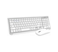 Subblim Combo Dual Prestige (Blanco plata) - Teclado + ratón