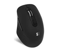 SUBBLIM Ratón Curve Ergo Dual Mouse Batería Negro Apoyo Pulgar Dos Conexiones Silent Click Batería Li-Ion Recargable Rueda De Silicona Y Máxima Precisión
