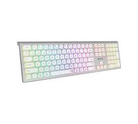 Teclado Inalámbrico Subblim Master/ Plata y Blanco
