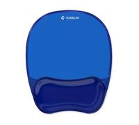 Subblim Ergo Crystal Flex Azul Oscuro - Alfombrilla con reposamuñecas