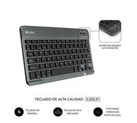 SUBBLIM Funda con Teclado KEYTAB PRO BLUETOOTH 10,1" Grey