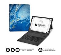 FUNDA TABLET SUBBLIM KEYTAB PRO BT TRENDY MARMOL AZUL