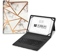 Subblim funda con teclado keytab pro bt trendy marmol blanco