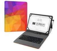 SUBBLIM Funda con Teclado Micro USB Keytab USB 11" Triangulos Type C Adaptor Cierre Magnético Exclusivo Sistema De Sujeción