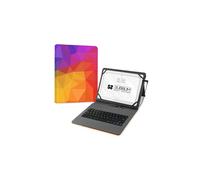 SUBBLIM - Funda con Teclado Micro USB - Type C KEYTAB USB 11"" Triangulos