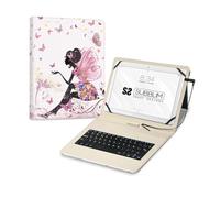 SUBBLIM Funda con Teclado Micro USB USB 11" Hadas Type C Adaptor Cierre Magnético Exclusivo Sistema De Sujeción