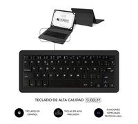 Funda con Teclado Subblim Keytab Pro USB para Tablets de 10.1'-11'/ Negra