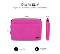 FUNDA PORTATIL SUBBLIM URBAN LAPTOP SLEEVE 13,3-14" PINK