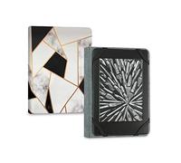 Subblim Funda para Libro Electrónico Universal Clever Marmol Negro, Compatible con Ebooks de hasta 6” Pulgadas, con Cierre Banda Elástica, Ergonómica y Ligera, Multicolor