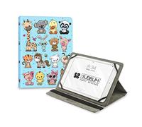 Subblim Funda para Tablet Universal Animals 11" Pulgadas, Cierre Banda Elástica, Tres Ángulos de Visión, Sistema de Fijación Resistente Silicona, Estampado