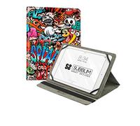 Subblim Funda para tablet Trendy Graffiti – Universal 10,1–11'' – Exterior PU – Stand 3 ángulos