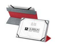 SUBBLIM Funda Tablet Universal Freecam Case 9.6" 11" Rojo Formato Freecam Tres Elegantes Colores Exclusivo Sistema De Sujeción
