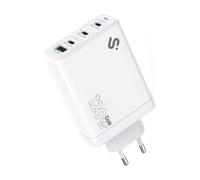 Cargador Pared/viaje 3xusb-c + Usb/a Gan 120w Pd Blanco Subblim