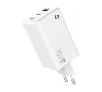 Cargador Subblim SUBCHG-6G1003 GaN 100W USB-C+C+A compacto universal blanco