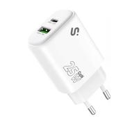 Cargador de pared Subblim GaN 25W USB-C Power Delivery QC 3.0 Blanco ultracompacto