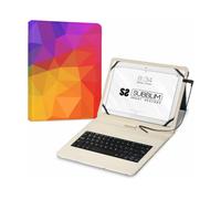 Subblim Keytab Triángulos - Funda 11" con teclado USB