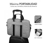 SUBBLIM - Maletín Ordenador Air Padding Laptop bag 15,6" Grey