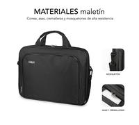 SUBBLIM - Maletín Ordenador Oxford Laptop Bag 13,3"-14" Black