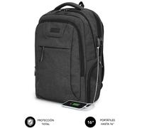Subblim Air Padding Backpack Mochila Negra para Portátil hasta 16"