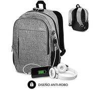 Subblim Urban Lock Mochila para Portátil hasta 15.6" Gris