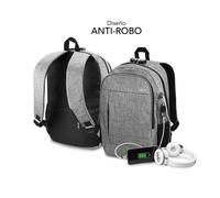 SUBBLIM - Mochila para Portátil Urban Lock Backpack 16" Grey