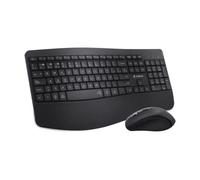 Pack Teclado+Raton Ergonomico OFFICE PROWAVE Negro SUBBLIM