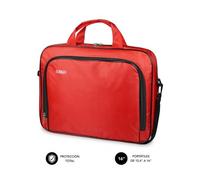 Subblim Maletín Oxford para portátiles hasta 16'' Resistente con bolsillo exterior Rojo