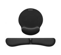 SUBBLIM - Pack Alfombrilla de Ratón Ergonómica + Reposamuñecas Teclado - Espuma elástica, Superficie Microtexturizada Impermeabl