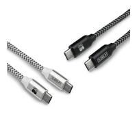 CABLE SUBBLIM 2X PREMIUM USB C TO USB C ALU BLACK/SILVER