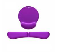 Subblim Reposamuñecas y Alfombrilla Ergo Memoryflex – Ergonómico, Espuma portátil – Morado