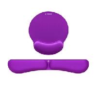 Pack de Reposamuñecas y Alfombrilla Ergonómica Subblim Ergo MemoryFlex/ Púrpura