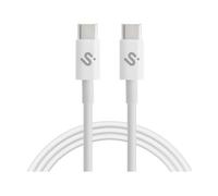 Cable USB-C Subblim PLUS 100W 1m Carga Rápida PD3.0 QC3.0 E-Marker Transferencia 480Mbps Blanco