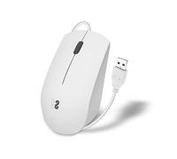 SUBBLIM Ratón Business Silencioso con Cable USB 1200 dpi Blanco Todoterreno Silent Click Ratón Ergonómico con Cable Sencillez Y Minimalismo