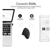 RATON SUBBLIM GLIDE ERGO DUAL A BATERIA NEGRO