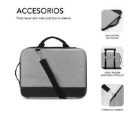 FUNDA PORTATIL SUBBLIM ADVANCE LAPTOP SLEEVE 13,3-14" GREY