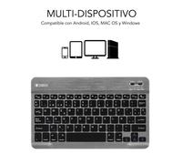 Teclado Compacto Inalámbrico por Bluetooth Subblim Smart/ Gris