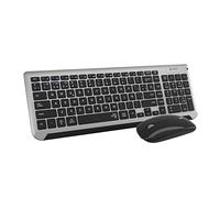 SUBBLIM Teclado con Ratón Bluetooth + 2.4G Combo Dual Prestige Extendido Gris/Negro