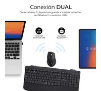 Teclado y Ratón Inalámbrico Subblim Combo Dual Office Prowave/ Negro