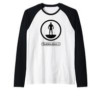 Subbuteo Jugador Silueta Logo Copa Mundial Fútbol Juego Camiseta Manga Raglan
